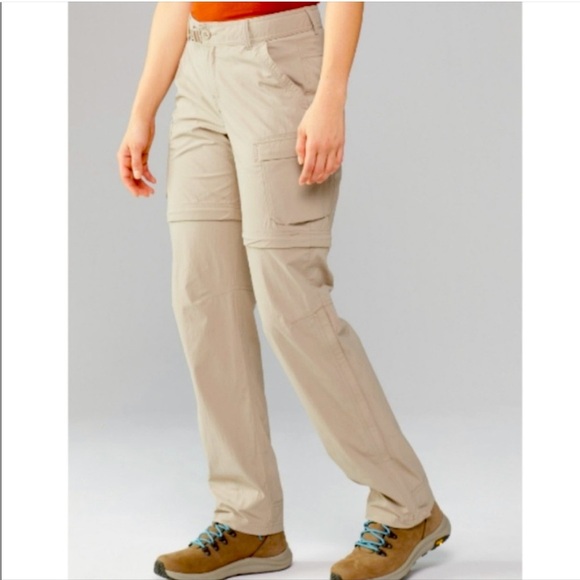 REI Sahara Convertible Pants Women’s Size 14 Petite Khaki UPF 50+ New with tags! - Picture 1 of 14